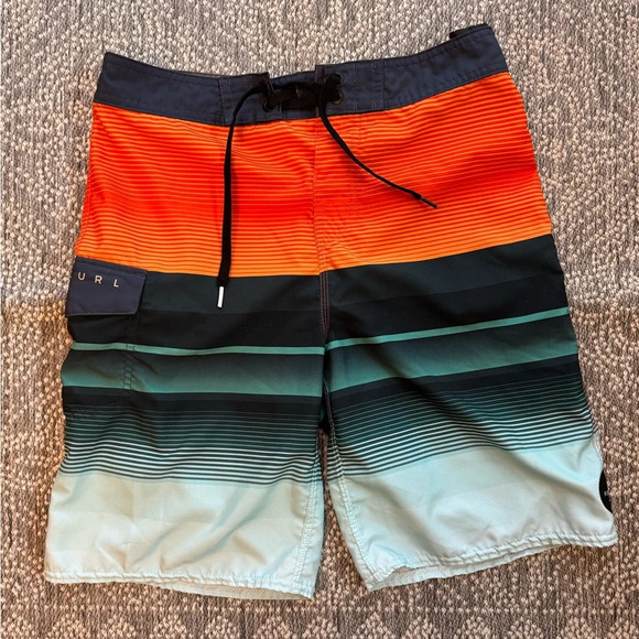 Rip Curl Daybreak Burnt Orange Boardshorts - Boy Size 29 - Picture 1 of 10